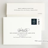 "Traditional" - Wedding Thank You Cards in Navy by lena barakat - FREE Recipient Addressing