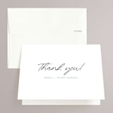 "Postale" - Wedding Thank You Cards in Ebony by Ann Gardner - Front