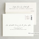 "Timeless" - Wedding Thank You Cards in Taupe by Leah Bisch - FREE Recipient Addressing