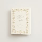 "Rosebud" - Wedding Thank You Cards in Peony by Baumbirdy - Front
