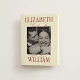 "Elizabeth" - Wedding Thank You Cards in Burgundy by Helena Vitto - Front