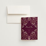"Henna" - Wedding Thank You Cards in Mixed Berry by fatfatin - Front