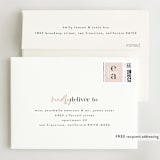 "Loved" - Wedding Thank You Cards in Champagne by Angela Garrick - FREE Recipient Addressing