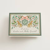 "Whimsical Hand Illustrated Crest" - Wedding Thank You Cards in Meadow by Jackie Crawford - Front