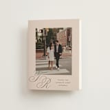 "Arch Monogram" - Wedding Thank You Cards in Dusty Rose by Kelly Schmidt - Front