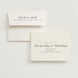 "Chic Script" - Wedding Thank You Cards in Silk by Kelly Schmidt - FREE Recipient Addressing