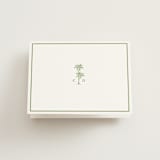 "Palm Monogram" - Wedding Thank You Cards in Leaf by Olivia Raufman - Front