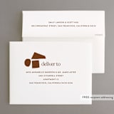 "Private Affair" - Wedding Thank You Cards in Cinnamon by Nazia Hyder - FREE Recipient Addressing