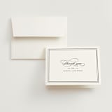 "Eloquence" - Wedding Thank You Cards in Vanilla by Kimberly FitzSimons - Front