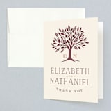 "Enchanted" - Wedding Thank You Cards in Bark by Griffinbell Paper Co. - Front