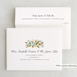 "Floral Ampersand" - Wedding Thank You Cards in Sea Breeze by Jennifer Wick - FREE Recipient Addressing