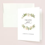 "Longwood Estates" - Wedding Thank You Cards in Peach Sorbet by Jennifer Wick - Front