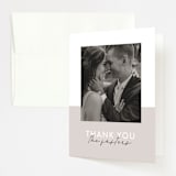"Styled" - Wedding Thank You Cards in Fog by Pixel and Hank - Front