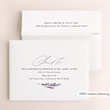 "Romantic Florals" - Wedding Thank You Cards in Violet by Hooray Creative - FREE Recipient Addressing
