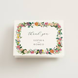 "Secret Garden" - Wedding Thank You Cards in Daisy by Susan Moyal - Front