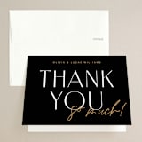 "love love love" - Wedding Thank You Cards in Onyx by Robert and Stella - Front