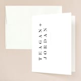 "Urban" - Wedding Thank You Cards in Onyx by Lori Wemple - Front