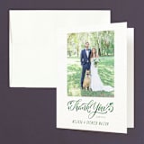 "Growing Ampersand" - Wedding Thank You Cards in Ivory by Laura Bolter - Front