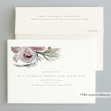 "romantic bouquet" - Wedding Thank You Cards in Plum by Phrosné Barwood - FREE Recipient Addressing