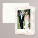 "French Roses" - Wedding Thank You Cards in Blush by 2birdstone - Front