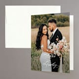 "Tandem" - Wedding Thank You Cards in Buttercream by Jessica Williams - Front