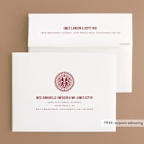 "Double Happiness Seal" - Wedding Thank You Cards in Carmine by Lori James - FREE Recipient Addressing