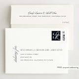"Swoop" - Wedding Thank You Cards in Midnight by Jen Banks - FREE Recipient Addressing