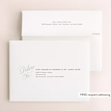 "Stacked Script" - Wedding Thank You Cards in Classic by Olivia Kanaley Inman - FREE Recipient Addressing