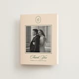 "Scripted" - Wedding Thank You Cards in Emerald by Creo Study - Front