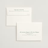 "Scripted" - Wedding Thank You Cards in Emerald by Creo Study - FREE Recipient Addressing