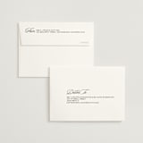 "Sophistique" - Wedding Thank You Cards in Linen by Cindy Reynolds - FREE Recipient Addressing