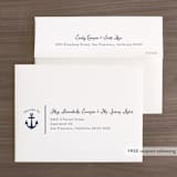 "Down by the Sea" - Wedding Thank You Cards in Marine by Sandra Picco Design - FREE Recipient Addressing