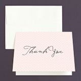 "Estate" - Wedding Thank You Cards in Blush by Kim Dietrich Elam - Front