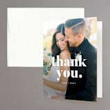 "Nolita" - Wedding Thank You Cards in Silk by Annie Clark - Front