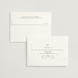 "The Swan" - Wedding Thank You Cards in Buttercream by Helena Vitto - FREE Recipient Addressing