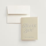 "Luxe" - Wedding Thank You Cards in Ocean by Baumbirdy - Front