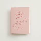 "The Bird Song" - Wedding Thank You Cards in Peach by Helena Vitto - Front