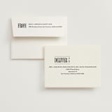 "Bold Stack" - Wedding Thank You Cards in Noir by Alethea and Ruth - FREE Recipient Addressing