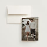 "Victorian Chic" - Wedding Thank You Cards in Garnet by Morgan Kendall - Front