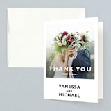 "Desenfadado" - Wedding Thank You Cards in Black by Aspacia Kusulas - Front