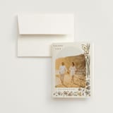 "Disney's Mickey Mouse Tropical Frame" - Wedding Thank You Cards in Earth by Shiny Penny Studio - Front
