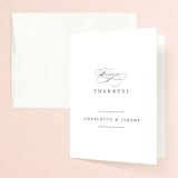 "Together With You" - Wedding Thank You Cards in Noir by Kimberly FitzSimons - Front