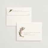 "1081" - Wedding Thank You Cards in Blush by GeekInk Design - FREE Recipient Addressing
