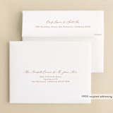 "Echo" - Wedding Thank You Cards in Rust by Jennifer Wick - FREE Recipient Addressing
