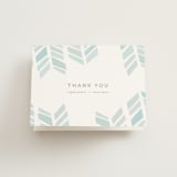 "Arrow Head" - Wedding Thank You Cards in Sky by Erin Hodges - Front