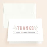 "Rustic Charm" - Wedding Thank You Cards in Petal by Hooray Creative - Front