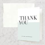 "So Fresh" - Wedding Thank You Cards in Mint by Stacey Meacham - Front