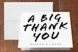 "Big Mod" - Wedding Thank You Cards in Midnight by Snow and Ivy - Front
