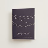 "Midnight Vineyard" - Wedding Thank You Cards in Deep Eggplant by Design Lotus - Front