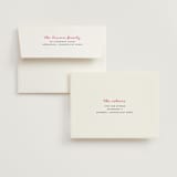 "Midnight Vineyard" - Wedding Thank You Cards in Deep Eggplant by Design Lotus - FREE Recipient Addressing